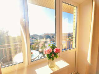 Гостиница Морская Волна Анапа Двухместный номер с 1 кроватью или 2 отдельными кроватями, вид на море-5