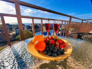 Гостиница Морская Волна Анапа Двухместный номер с 1 кроватью или 2 отдельными кроватями, вид на море-4